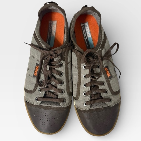 Teva Gray and Orange Women's Shoes - Picture 4 of 6